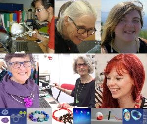 Montage of Anarkik Creation Community and some of their 3D designed and printed wellery
